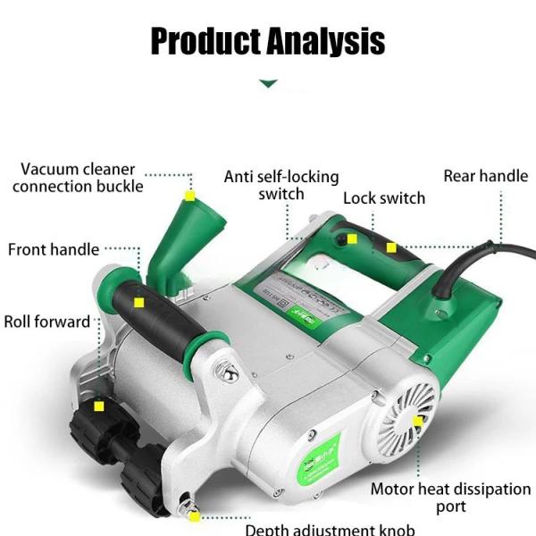 One-time molding wall slotting machine